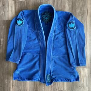 Kingz Brazilian Jiu Jitsu BJJ MMA Gi Size A1 Classic Blue Top Shirt Uniform